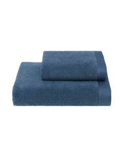 Полотенце Для Лица 50х100 см голубой Soft cotton