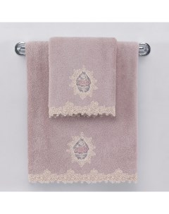Банное Полотенце 85х150 см лиловый Soft cotton