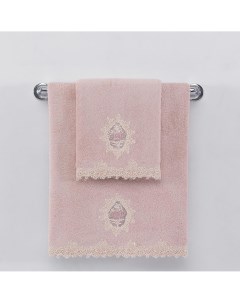 Банное Полотенце 85х150 см темно розовый Soft cotton