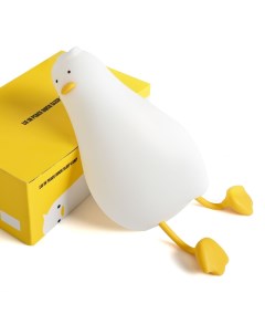 Ночник детский для сна уточка Силиконовый светильник настольный подставка под смартфон Samutory