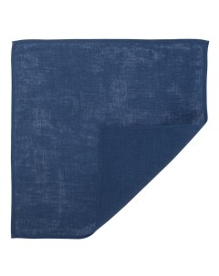 Салфетка сервировочная из стираного льна синего цвета из коллекции essential 45х45 см Tkano