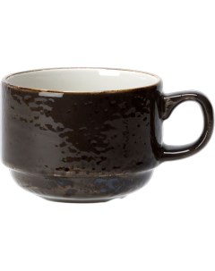 Чашка чайная Крафт 0 225 л 9 см коричневый фарфор 11320189 Steelite