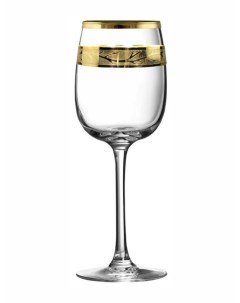 Набор бокалов Золотая ветвь 420 мл 2 шт алмазная гравировка Promsiz