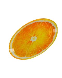 Блюдо овальное Сочный апельсин 24 5x15x2 см цвет оранжевый Доляна