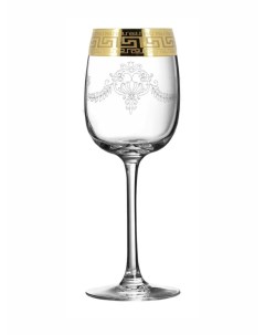 Подарочный набор бокалов с алмазной гравировкой Барокко 420 мл 2 шт Promsiz