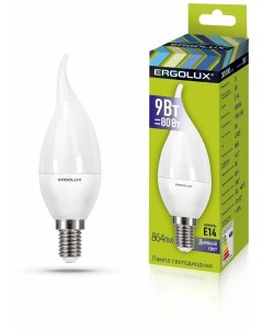 Лампа LED CA35 9W E14 4K Ergolux