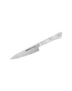 Нож кухонный HARAKIRI универсальный 120 мм белый акрил SHR 0021AW Samura