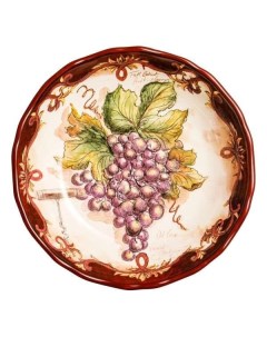 Салатник Виноделие красный виноград 21 см Certified international