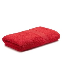 Махровое полотенце 100х180 для бани ванной бассейна хлопок 100 Цвет Красный Бтк