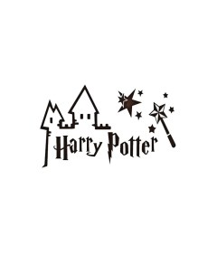 Интерьерная декоративная наклейка Гарри Поттер 42х70 см черный Urm