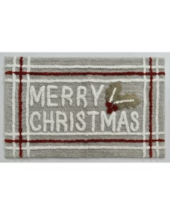 Коврик 50x80 Merry Christmas Серый Arya