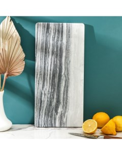 Доска для подачи Graystone 38x18 см из мрамора цвет серый Magistro