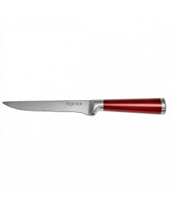 AK 2080 F Разделочный нож из нерж стали с красной ручкой Burgundy 6 15 24 см 72 12 Alpenkok