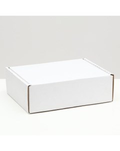 Коробка шкатулка белая 27 х 21 х 9 см 2 шт Русэкспресс