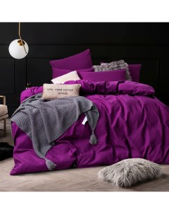Комплект постельного белья 2 спальный фиолетовый на резинке наволочки 50x70 2 шт Ситрейд