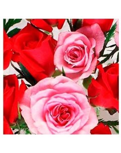 Салфетки Розовые Розы 2сл 33х33 см 16 шт Лори