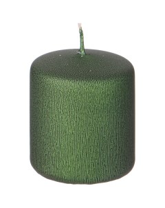 Набор из 2 штук Свеча столбик 7х5 8 см зеленый Adpal