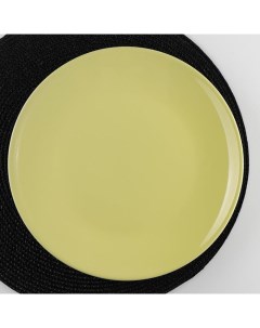 Тарелка обеденная Пастель d 27 см цвет жёлтый Доляна
