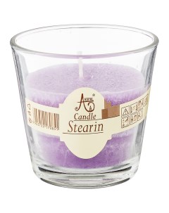 Набор из 4 штук Свеча ароматическая Lavender 7 5х7 5 см Adpal