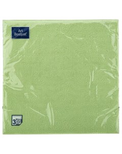 Салфетки бумажные Барокко зеленые 3 слоя 33 х 33 см 16 шт Art bouquet