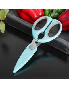 Ножницы кухонные Эльба 22 см цвет голубой Доляна