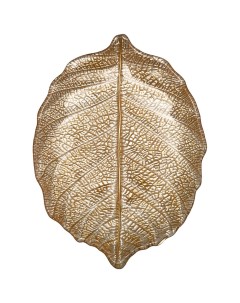 Блюдо leaf gold 21см без упаковки 339 072 Аксам