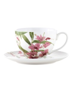 Чашка с блюдцем Орхидея розовая MW496 HV0458 0 24 л Maxwell & williams