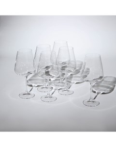 Набор бокалов для вина Corvus стеклянный 570 мл 6 шт Crystalite bohemia