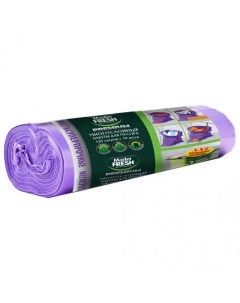 Пакеты для мусора Premium многослойные фиолетовые 120 л 10 шт Master fresh