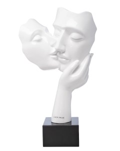 Статуэтка Поцелуй белая Высота 50 см Garda decor