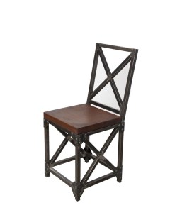 Барный стул 44931 36896 черный коричневый Ип кузин р.с.