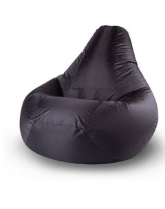 Кресло мешок груша XL Компакт оксфорд черный Happy-puff