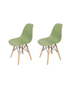 Комплект стульев 2 шт SC 001 зеленый бежевый La room