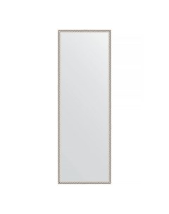 Зеркало интерьерное настенное Definite в раме витое серебро 48 х 138 см Evoform