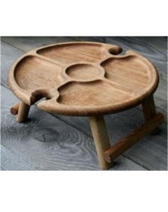Винный столик на 2 фужера ULMI Ulmi wood