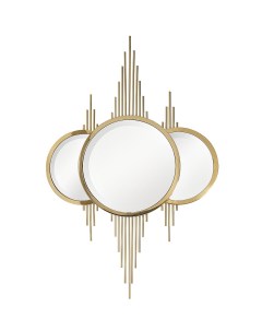 KFE1230 Зеркало декоративн с метал декором золото 80 120см Garda decor