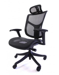 Компьютерное кресло Spring Lite усиленная сетка 4D подлокотники цвет черный Hookay
