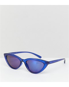 Синие солнцезащитные очки кошачий глаз Weekday