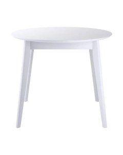 Стол обеденный Орион classic 94x94 см круглый нераздвижной белая эмаль Daiva casa