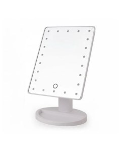 Косметическое зеркало настольное с подсветкой LARGE LED MIRROR Белый Nobrand
