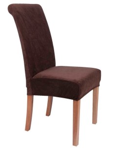 Чехол на стул с высокой спинкой Бруклин Премьер коричневый 6 шт Виктория хоум декор