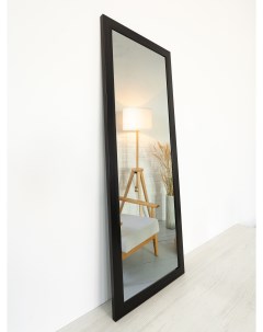 Зеркало настенное 35х100 в черной раме Зеркалоок
