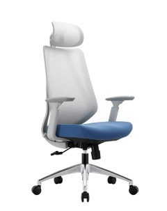 Кресло офисное CH580 Grey Blue Chairman