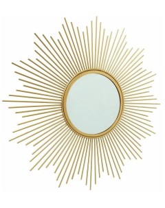 Настенное зеркало СОЛНЫШКО ЛУЧИСТОЕ золотое 50 см Kaemingk