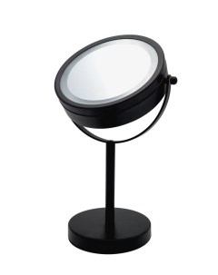 Зеркало косметич настольное Daisy 1х 3х увелич LED чёрный Ridder