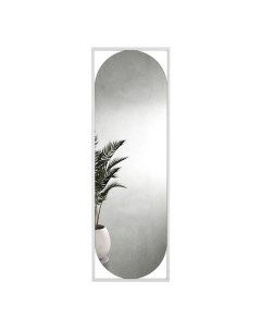 Зеркало настенное KVADEN L White 180x60 см в белой металлической раме Genglass