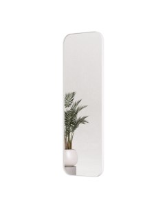 Зеркало настенное KUVINO White M 150x50 см в белой металлической раме Genglass