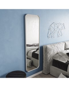 Зеркало настенное KUVINO White L 180x55 см GGM 18 3 2 дизайнерское в белой раме Genglass