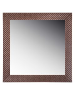 Зеркало настенное в раме шоколадное серебро 50х50 см 541 791 Lefard
