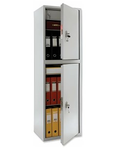 Шкаф металлический для документов AIKO SL 150 2Т светло серый 1490х460х340 мм 36 кг Практик